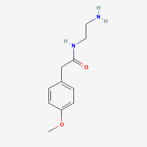 molecular formula C11H16N2O2 B3143805 N-(2-氨基乙基)-2-(4-甲氧基苯基)乙酰胺 CAS No. 53673-37-3