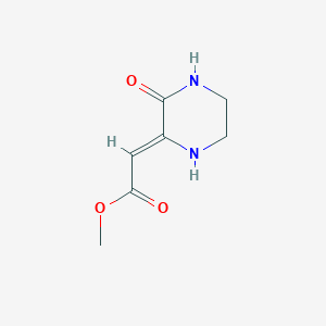 methyl (2Z)-(3-oxopiperazin-2-ylidene)ethanoate