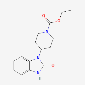 Ethyl 4-(2,3-dihydro-2-oxo-1H-benzimidazol-1-yl)piperidine-1-carboxylate
