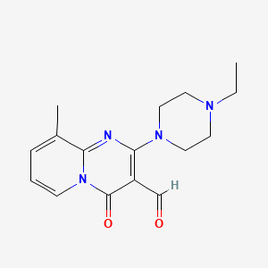 molecular formula C16H20N4O2 B3143879 2-(4-ethylpiperazin-1-yl)-9-methyl-4-oxo-4H-pyrido[1,2-a]pyrimidine-3-carbaldehyde CAS No. 538339-61-6