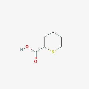 molecular formula C6H10O2S B3143911 Tetrahydro-2H-thiopyran-2-carboxylic acid CAS No. 53916-77-1