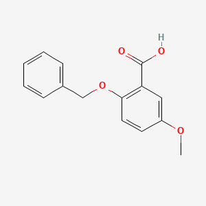 molecular formula C15H14O4 B3143935 2-(Benzyloxy)-5-methoxybenzoic acid CAS No. 53985-53-8