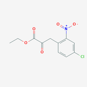 molecular formula C11H10ClNO5 B3143959 3-(4-氯-2-硝基苯基)-2-氧代丙酸乙酯 CAS No. 540523-98-6