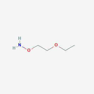 molecular formula C4H11NO2 B3143993 O-(2-ethoxyethyl)hydroxylamine CAS No. 54149-41-6