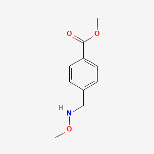 molecular formula C10H13NO3 B3144102 4-(Methoxyamino-methyl)-benzoic acid methyl ester CAS No. 543731-23-3