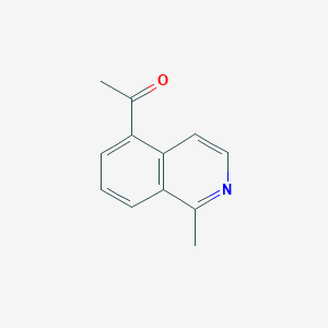 molecular formula C12H11NO B3144117 Ethanone, 1-(1-methyl-5-isoquinolinyl)- CAS No. 54415-45-1