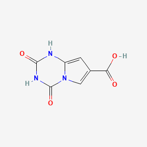 molecular formula C7H5N3O4 B3144151 1,2,3,4-Tetrahydro-2,4-dioxopyrrolo[1,2-a]-1,3,5-triazine-7-carboxylic acid CAS No. 54449-90-0
