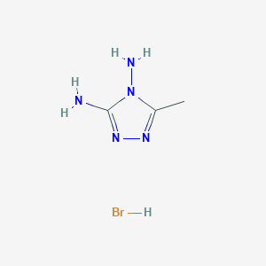 molecular formula C3H8BrN5 B3144167 5-Methyl-[1,2,4]triazole-3,4-diamine hydrobromide CAS No. 54557-76-5