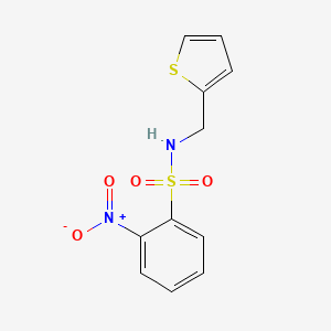 ((2-Nitrophenyl)sulfonyl)(2-thienylmethyl)amine