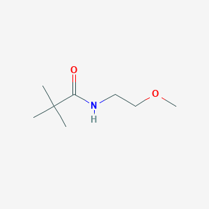 molecular formula C8H17NO2 B3144179 N-(2-methoxyethyl)-2,2-dimethylpropanamide CAS No. 546070-83-1