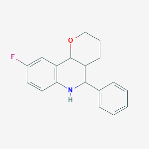 9-Fluoro-5-phenyl-3,4,4a,5,6,10b-hexahydro-2H-pyrano[3,2-c]quinoline
