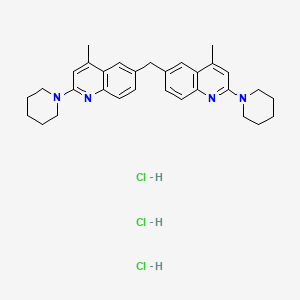 6,6-Methylenebis[4-methyl-2-(1-piperidinyl)-quinoline trihydrochloride