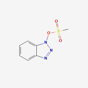 molecular formula C7H7N3O3S B3144249 1-[(Methylsulfonyl)oxy]-1H-benzotriazole CAS No. 54769-22-1