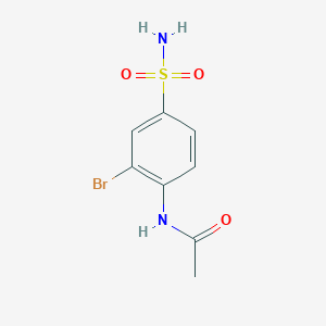 molecular formula C8H9BrN2O3S B3144250 N-(2-bromo-4-sulfamoylphenyl)acetamide CAS No. 547742-79-0