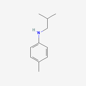 molecular formula C11H17N B3144255 4-methyl-N-(2-methylpropyl)aniline CAS No. 54837-93-3