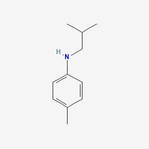 molecular formula C11H17N B3144255 4-甲基-N-(2-甲基丙基)苯胺 CAS No. 54837-93-3