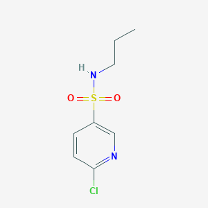 molecular formula C8H11ClN2O2S B3144279 6-chloro-N-propylpyridine-3-sulfonamide CAS No. 54864-88-9