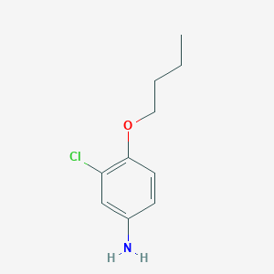 molecular formula C10H14ClNO B3144291 4-丁氧基-3-氯苯胺 CAS No. 5493-75-4