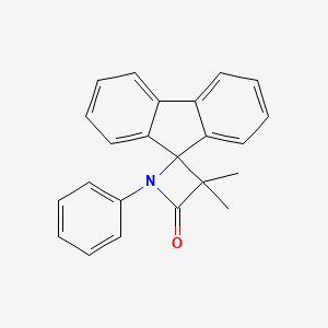 molecular formula C23H19NO B3144301 3,3-Dimethyl-1-phenylspiro[azetidine-2,9'-fluoren]-4-one CAS No. 54930-60-8