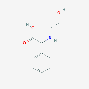 molecular formula C10H13NO3 B3144314 2-[(2-Hydroxyethyl)amino]-2-phenylacetic acid CAS No. 54961-32-9