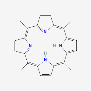molecular formula C24H22N4 B3144317 5,10,15,20-Tetramethyl-21H,23H-porphine CAS No. 54976-00-0