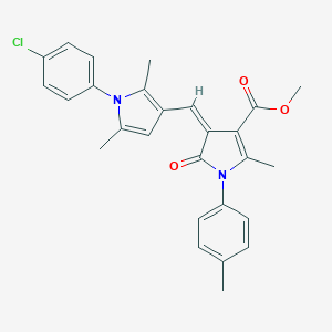 methyl (4Z)-4-{[1-(4-chlorophenyl)-2,5-dimethyl-1H-pyrrol-3-yl]methylidene}-2-methyl-1-(4-methylphenyl)-5-oxo-4,5-dihydro-1H-pyrrole-3-carboxylate