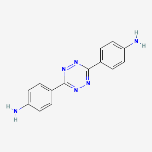 molecular formula C14H12N6 B3144331 4-[6-(4-氨基苯基)-1,2,4,5-四嗪-3-基]苯胺 CAS No. 54983-19-6