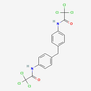 2,2,2-trichloro-N-[4-[[4-[(2,2,2-trichloroacetyl)amino]phenyl]methyl]phenyl]acetamide