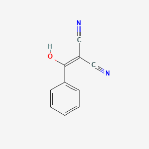 molecular formula C10H6N2O B3144393 [Hydroxy(phenyl)methylene]malononitrile CAS No. 5515-36-6