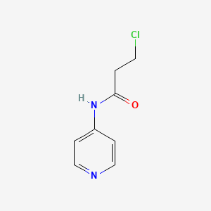 molecular formula C8H9ClN2O B3144400 3-chloro-N-pyridin-4-ylpropanamide CAS No. 551909-00-3
