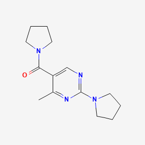 [4-Methyl-2-(1-pyrrolidinyl)-5-pyrimidinyl](1-pyrrolidinyl)methanone