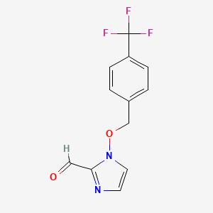 1-{[4-(trifluoromethyl)benzyl]oxy}-1H-imidazole-2-carbaldehyde