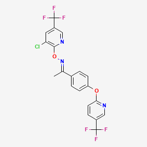 1-(4-{[5-(trifluoromethyl)-2-pyridinyl]oxy}phenyl)-1-ethanone O-[3-chloro-5-(trifluoromethyl)-2-pyridinyl]oxime