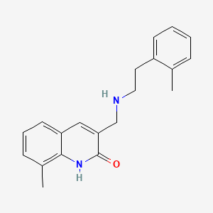 molecular formula C20H22N2O B3144457 8-甲基-3-[(2-邻甲苯甲基氨基)-甲基]-1H-喹啉-2-酮 CAS No. 551945-40-5
