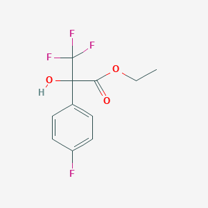 3,3,3-Trifluoro-2-(4-fluorophenyl)-2-hydroxypropionic acid ethyl ester