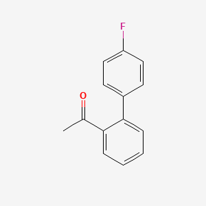 molecular formula C14H11FO B3144511 1-(4'-氟[1,1'-联苯]-2-基)乙酮 CAS No. 552885-75-3