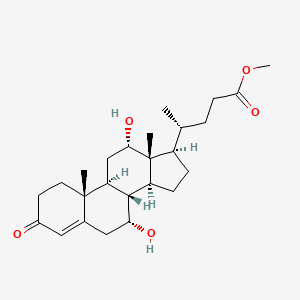 Chol-4-en-24-oic acid, 7,12-dihydroxy-3-oxo-, methyl ester, (7alpha,12alpha)-