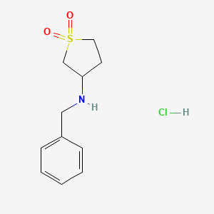B3144608 N-Benzyltetrahydro-3-thiophenamine 1,1-dioxide hydrochloride CAS No. 5553-26-4