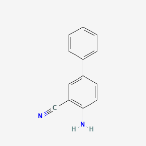 molecular formula C13H10N2 B3144671 4-氨基-[1,1'-联苯]-3-腈 CAS No. 55675-86-0