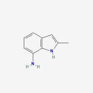 molecular formula C9H10N2 B3144750 2-methyl-1H-indol-7-amine CAS No. 55899-45-1