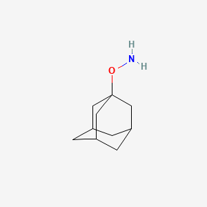 molecular formula C10H17NO B3144759 (O-adamantyl)hydroxylamine CAS No. 55930-71-7