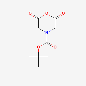 molecular formula C9H13NO5 B3144794 Tert-butyl 2,6-dioxomorpholine-4-carboxylate CAS No. 56074-21-6