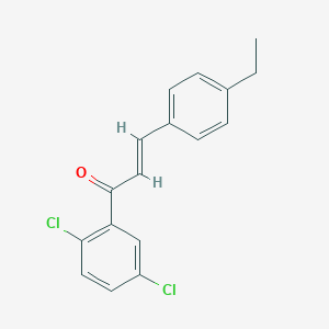 molecular formula C17H14Cl2O B3144816 (2E)-1-(2,5-Dichlorophenyl)-3-(4-ethylphenyl)prop-2-en-1-one CAS No. 561280-18-0
