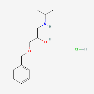 molecular formula C13H22ClNO2 B3144825 1-(苄氧基)-3-(异丙氨基)丙烷-2-醇盐酸盐 CAS No. 56135-64-9
