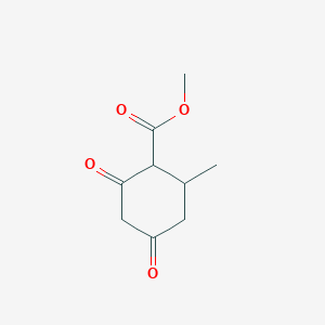 molecular formula C9H12O4 B3144832 Methyl 2-methyl-4,6-dioxocyclohexanecarboxylate CAS No. 56157-27-8