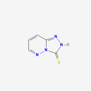 molecular formula C5H4N4S B3144838 [1,2,4]Triazolo[4,3-b]pyridazine-3(2H)-thione CAS No. 56167-97-6