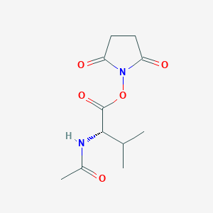 L-Valine, N-acetyl-, 2,5-dioxo-1-pyrrolidinyl ester