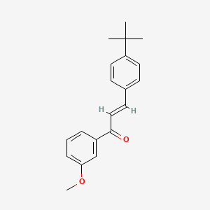 molecular formula C20H22O2 B3144851 (2E)-3-(4-tert-Butylphenyl)-1-(3-methoxyphenyl)prop-2-en-1-one CAS No. 562059-44-3