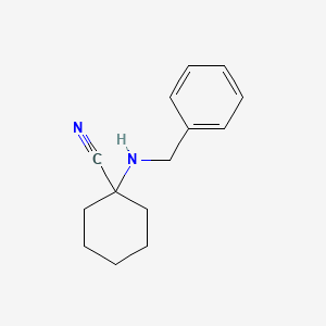molecular formula C14H18N2 B3144868 1-(Benzylamino)cyclohexane-1-carbonitrile CAS No. 56249-48-0