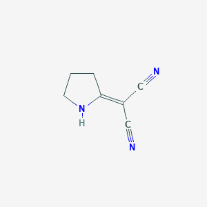 molecular formula C7H7N3 B3144883 Propanedinitrile, 2-pyrrolidinylidene- CAS No. 5626-75-5